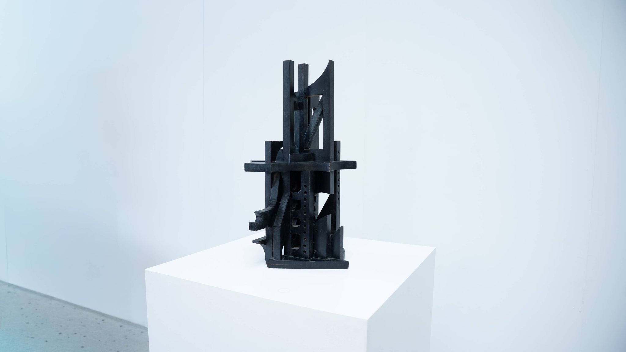 Abstract Italian wooden sculpture