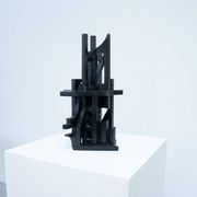 Abstract Italian wooden sculpture
