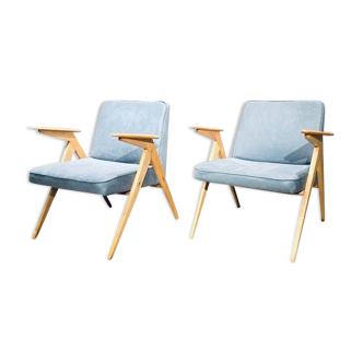 Paire de fauteuils par J. Chierowski 1960