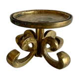 Brutalist bronze candleholder, 1970s