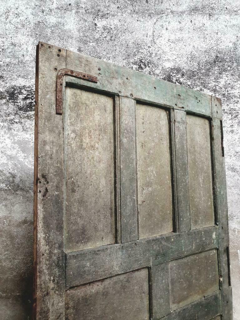 Antique oak sliding door loft door