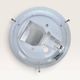 Set of three round wall/ceiling lights in moulded glass.