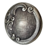 Antique furniture knob, old silver, Louis XV style