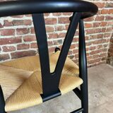 Set of four CH24 Hans J. Wegner for Carl Hansen, Wishbone chairs. Denmark 1960