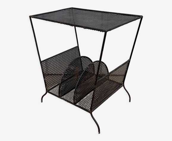Table d’appoint tôle perforée années 50