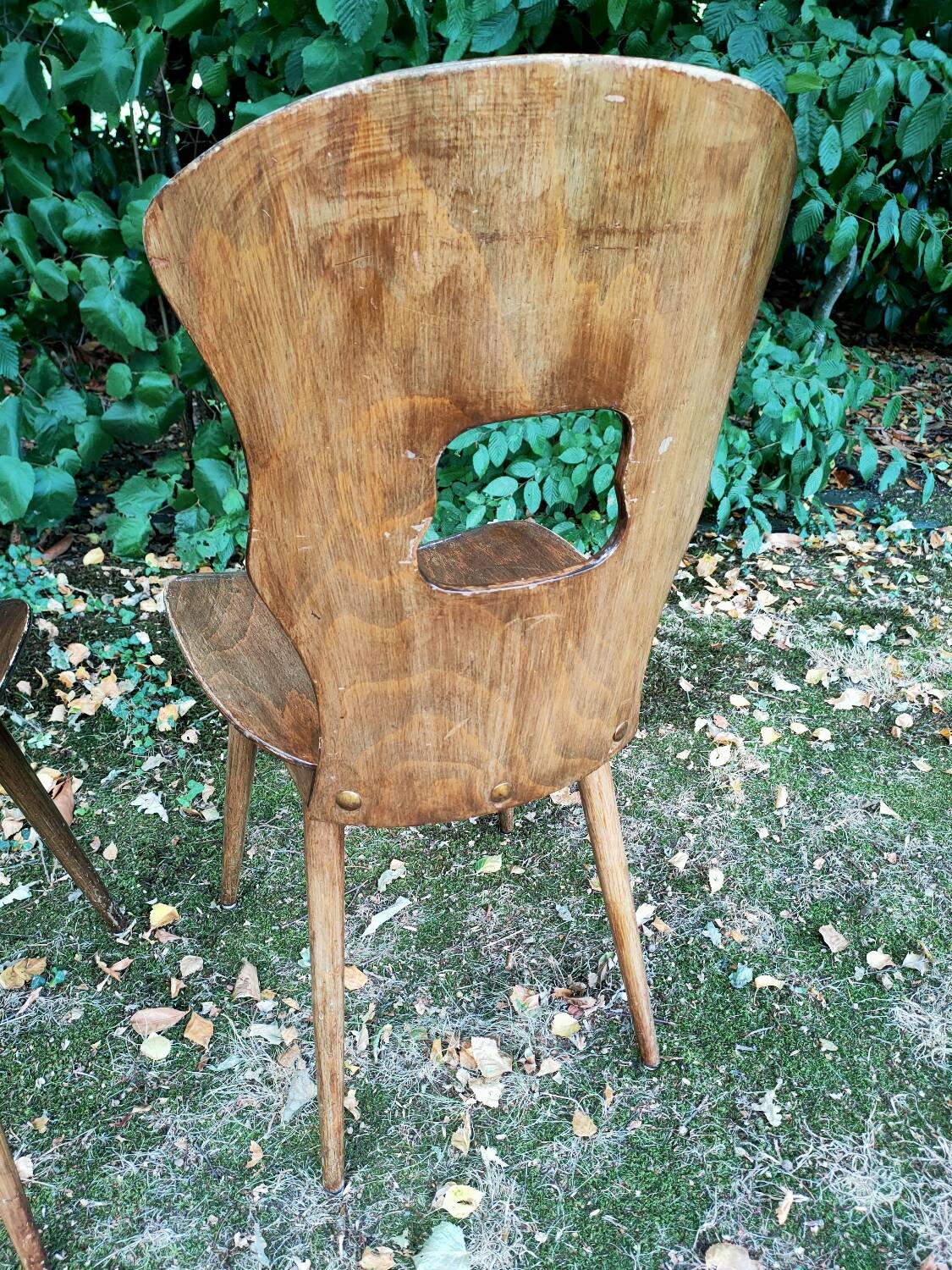 Pair of Baumann Gentiane model chairs