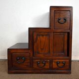 Bout de Canapé, structure Escabeau, in Teak - 1960