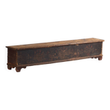 Antique long trunk painted with floral motifs (Year 1876) #1
