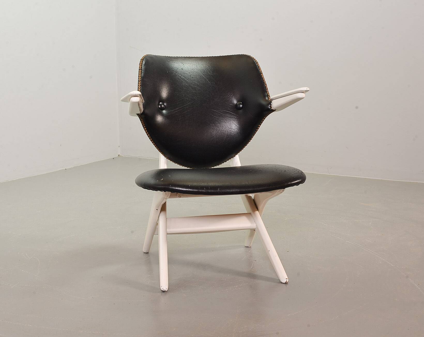 Louis van Teeffelen Dutch Design 'Pelican' Teak Lounge Chair for Webe 1960s