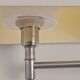 Brushed aluminium designer floor lamp - 90s modernist style
