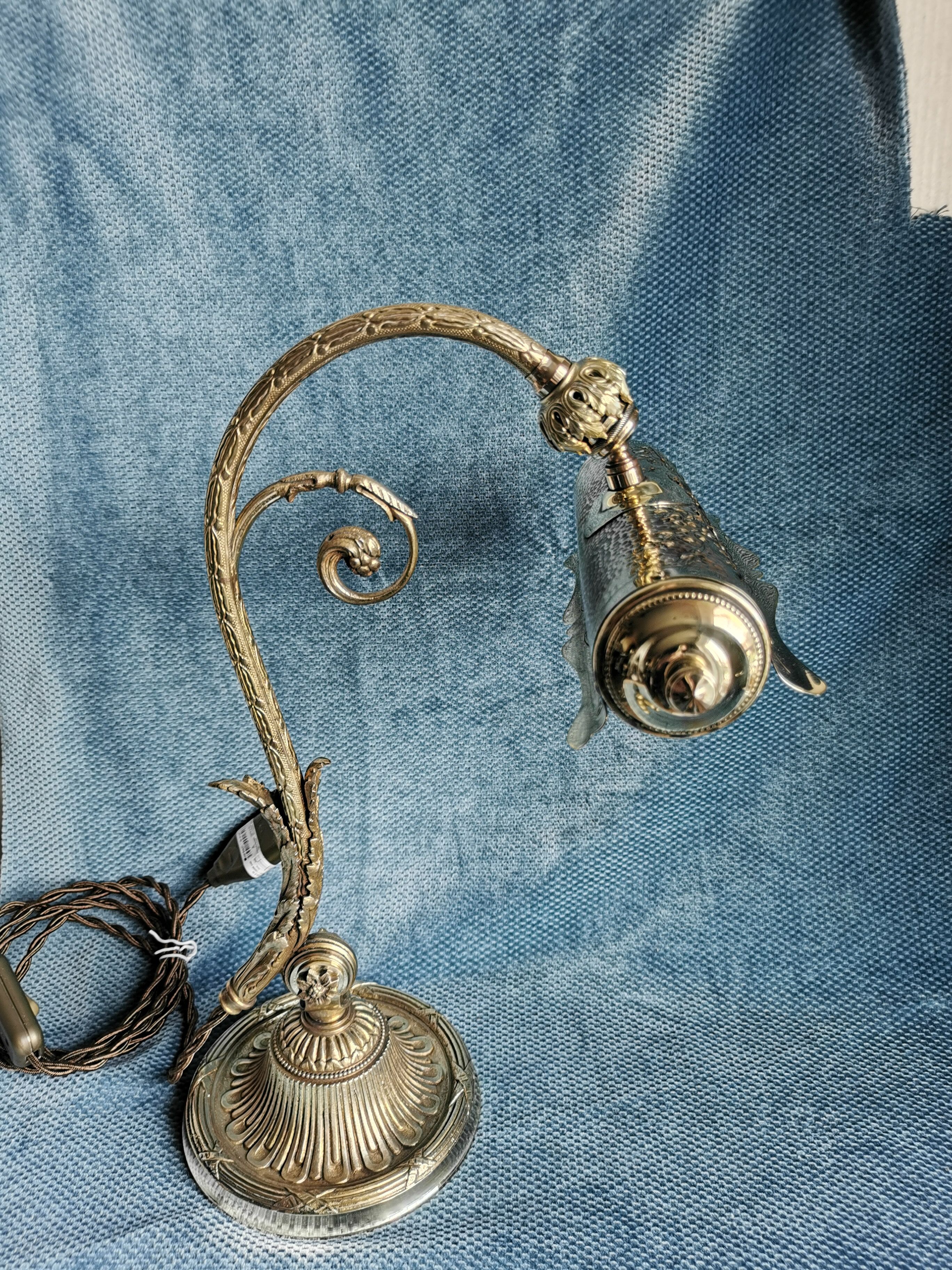 Piano lamp or atmosphere in bronze, early twentieth century era