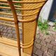 Rattan shelf with mirror