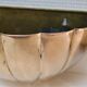 Pair of brass sconces shell shape design 80s