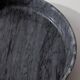 Large vintage marble bowl from the 1970s, dark grey.
