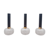 Set of 3 metal and glass suspensions