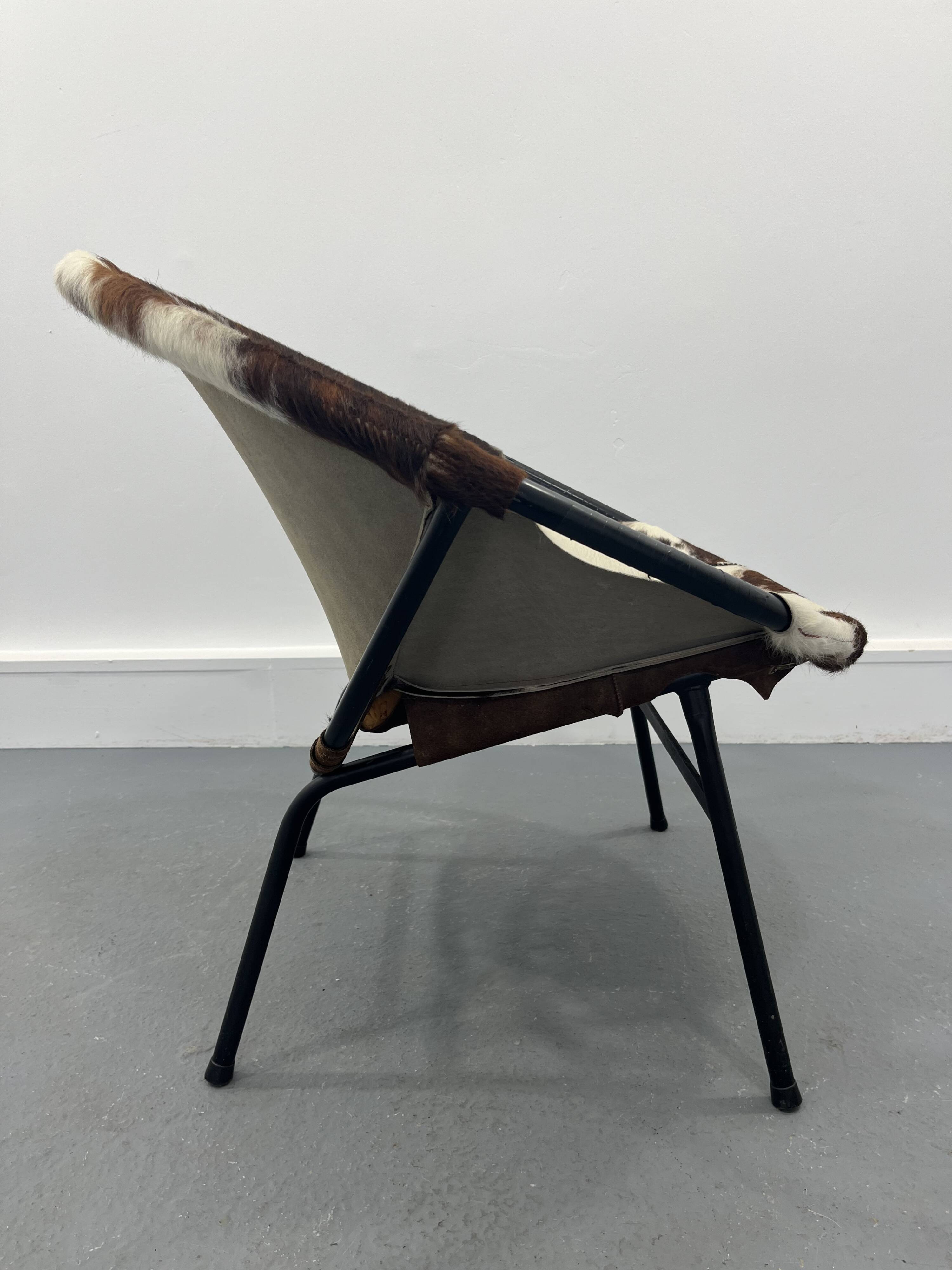 Mid-century swivel balloon armchair from Lusch & Co 1960s