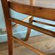 Vintage bistro chairs in natural wood marked luterma