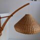 Adjustable wooden wall lamp 1960s by Pokrok Žilina, Czechoslovakia.