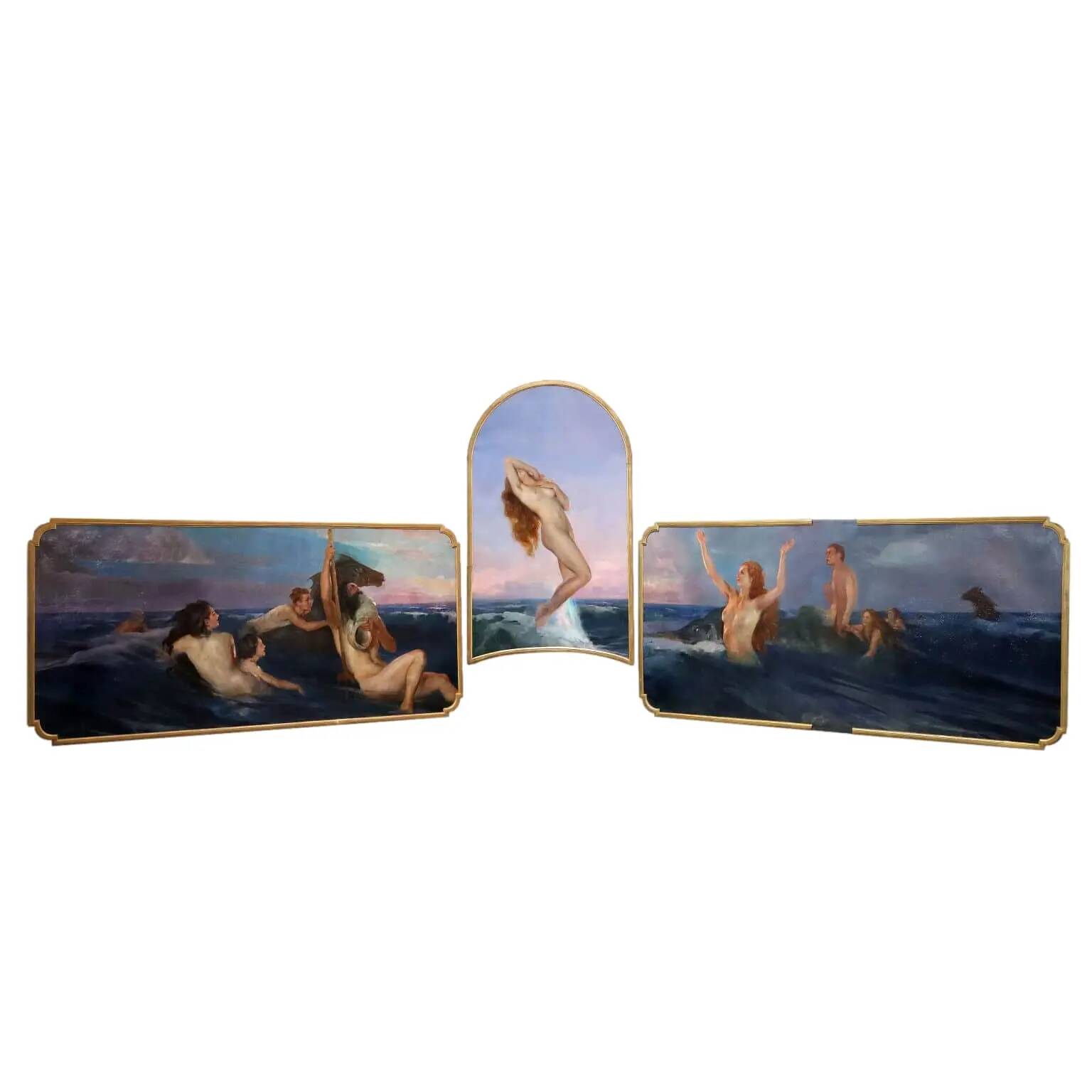 Modern painting signed by Luigi Brignoli, oil on canvas, 1935