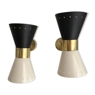 Wall lamps in the style of Italian creations of the 50s