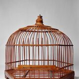 Vintage Chinese Bamboo Decorative Bird Cage
