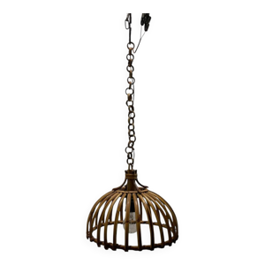 Suspension en rotin fabriquée