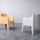 Set of 4 Vintage Mid-Century Modern Atlantide Collection Toy Plastic Chairs