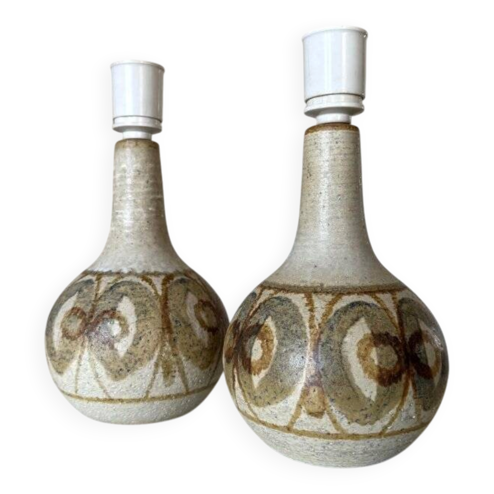 Vintage Danish table lamps in ceramic from Søholm, 1960s, set of 2