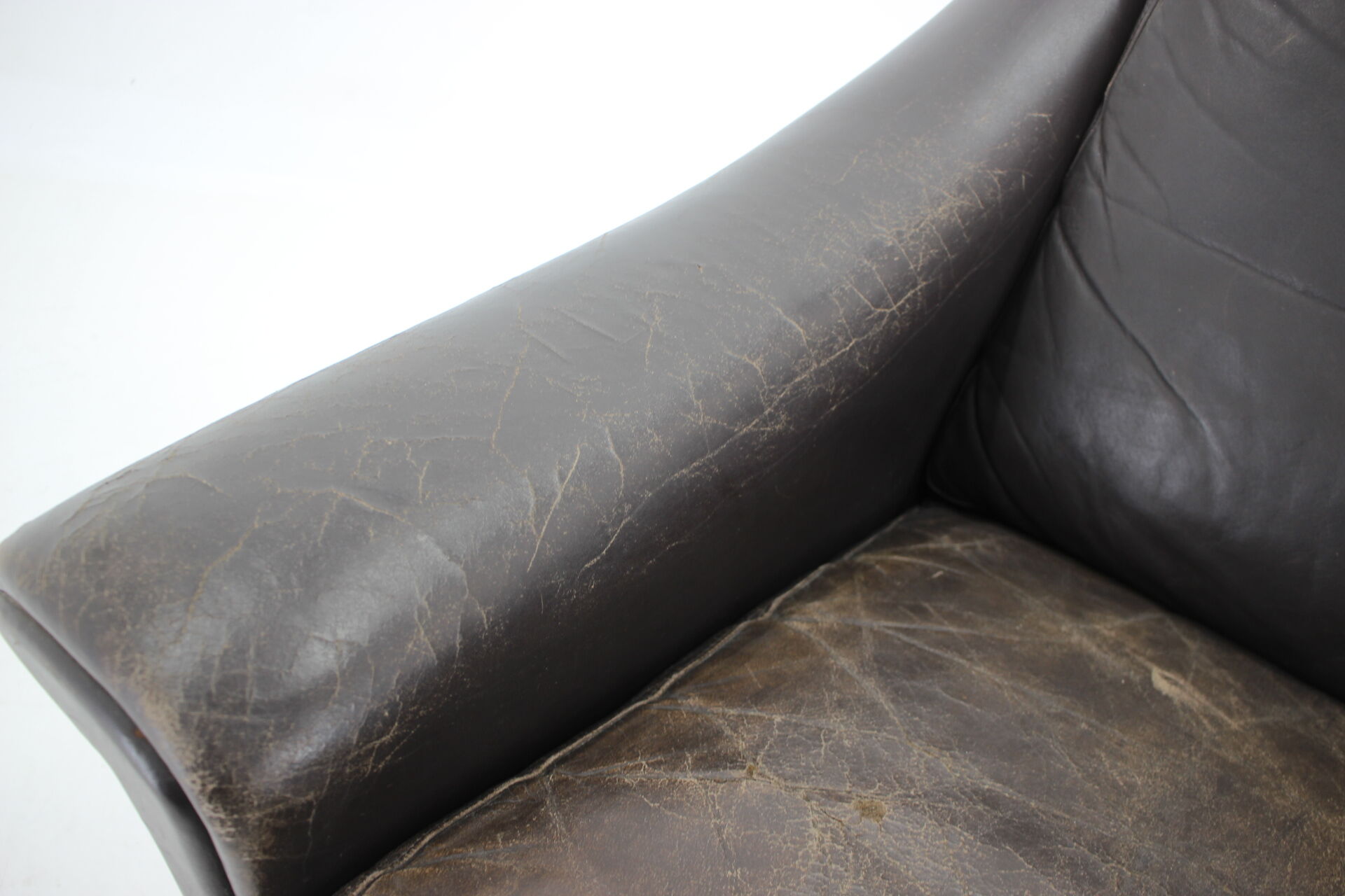 1960s Aage Christiansen ''Matador" leather danish armchair