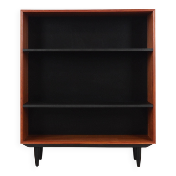 Bibliothèque en teck, design danois, années 1970, production : Danemark