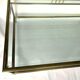Table basse 1970 métal chrome dore 2 niveaux