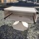 Vintage Gautier bedside table tulip base – 1970s Space Age
