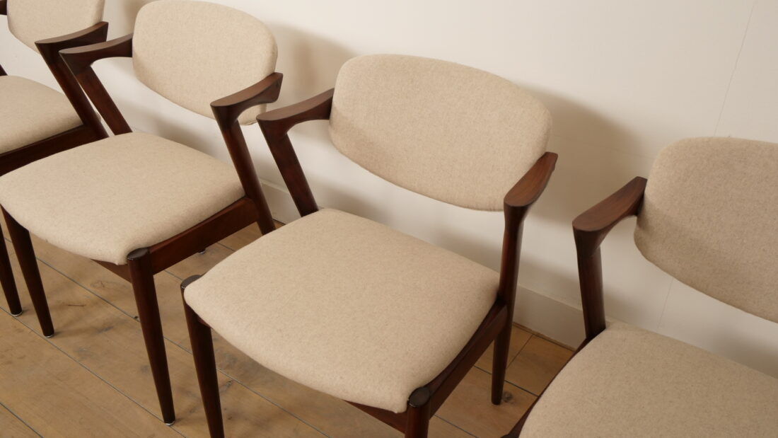 Set of 4 dining chairs | Kai Kristiansen | Z-chair – model 42 | Rosewood