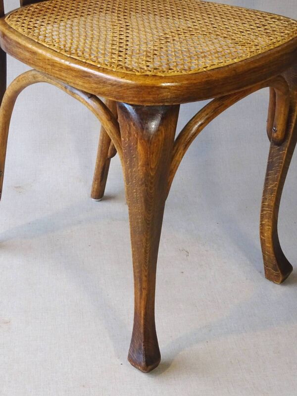 2 Chaises Kohn N°529 ,vers 1910, bistrot ,cannées ,Bois courbé