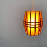 Mid-Century Wooden Cocoon Pendant Lamp
