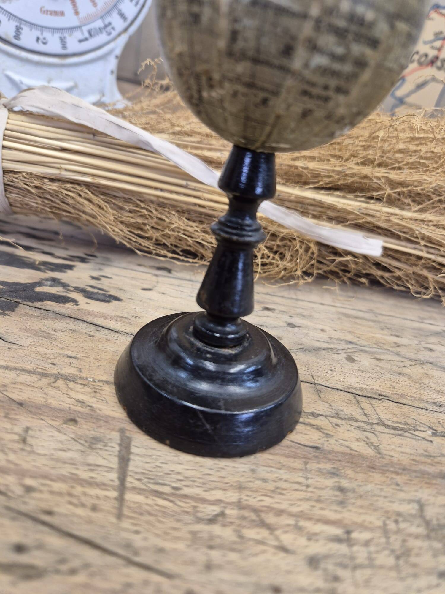 Old miniature globe