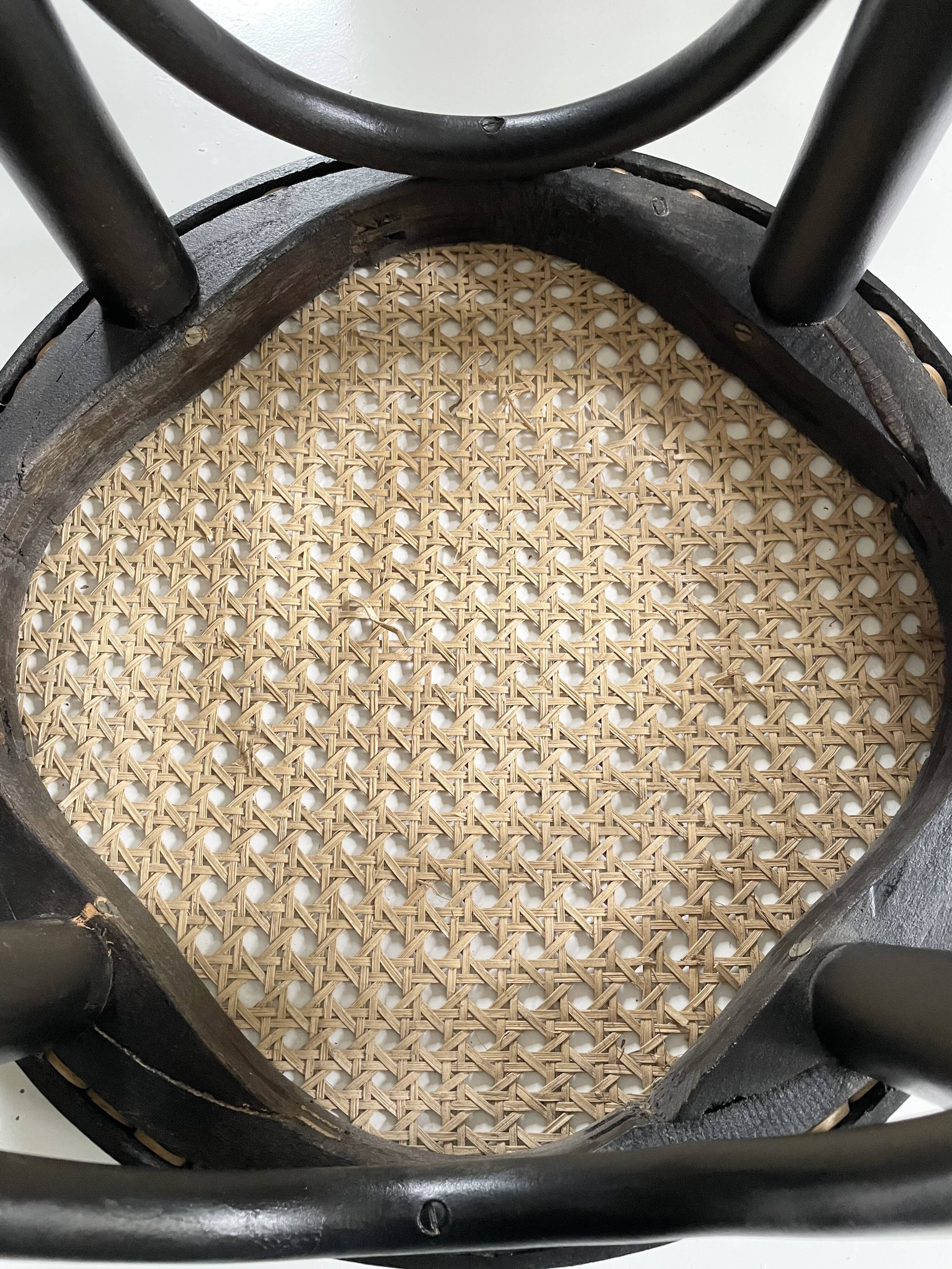 Vintage caned bar stools