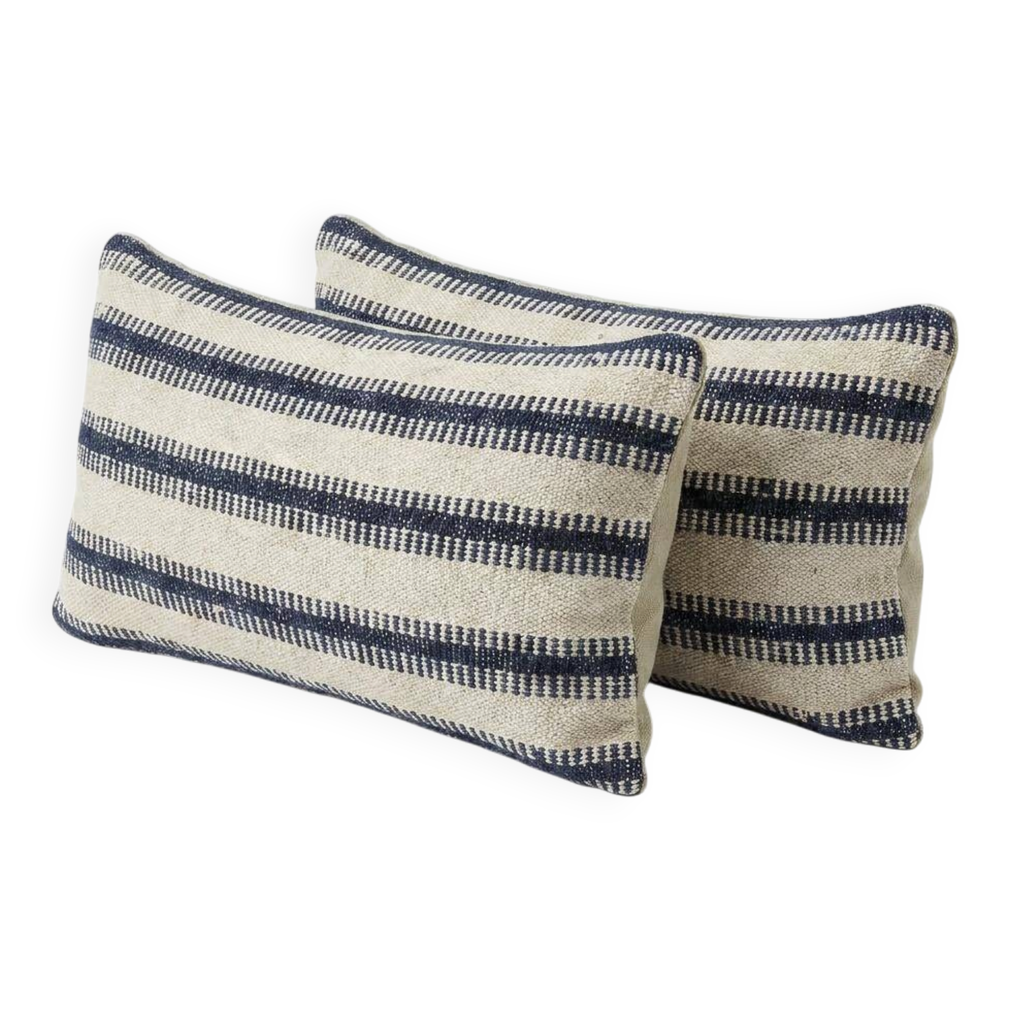 Set of 2 vintage kilim cushion covers 25x51 cm