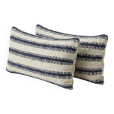 Set of 2 vintage kilim cushion covers 25x51 cm