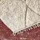 Beni Ouarain Berber rug in cream 300x200 cm – natural wool – handmade