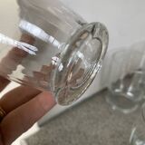 6 verres anciens à facettes