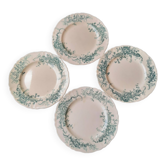 4 Longchamp Terre de fer dinner plates