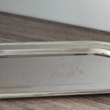 Rectangular stainless steel dish in the Louis Vuitton style. Vintage swan head.