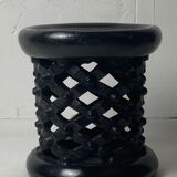 African ebonised Bamileke low stool, Cameroon, 1970s