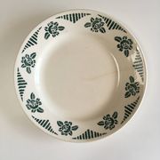 Lot de 6 assiettes en faïence vintage - années 1940-1950
