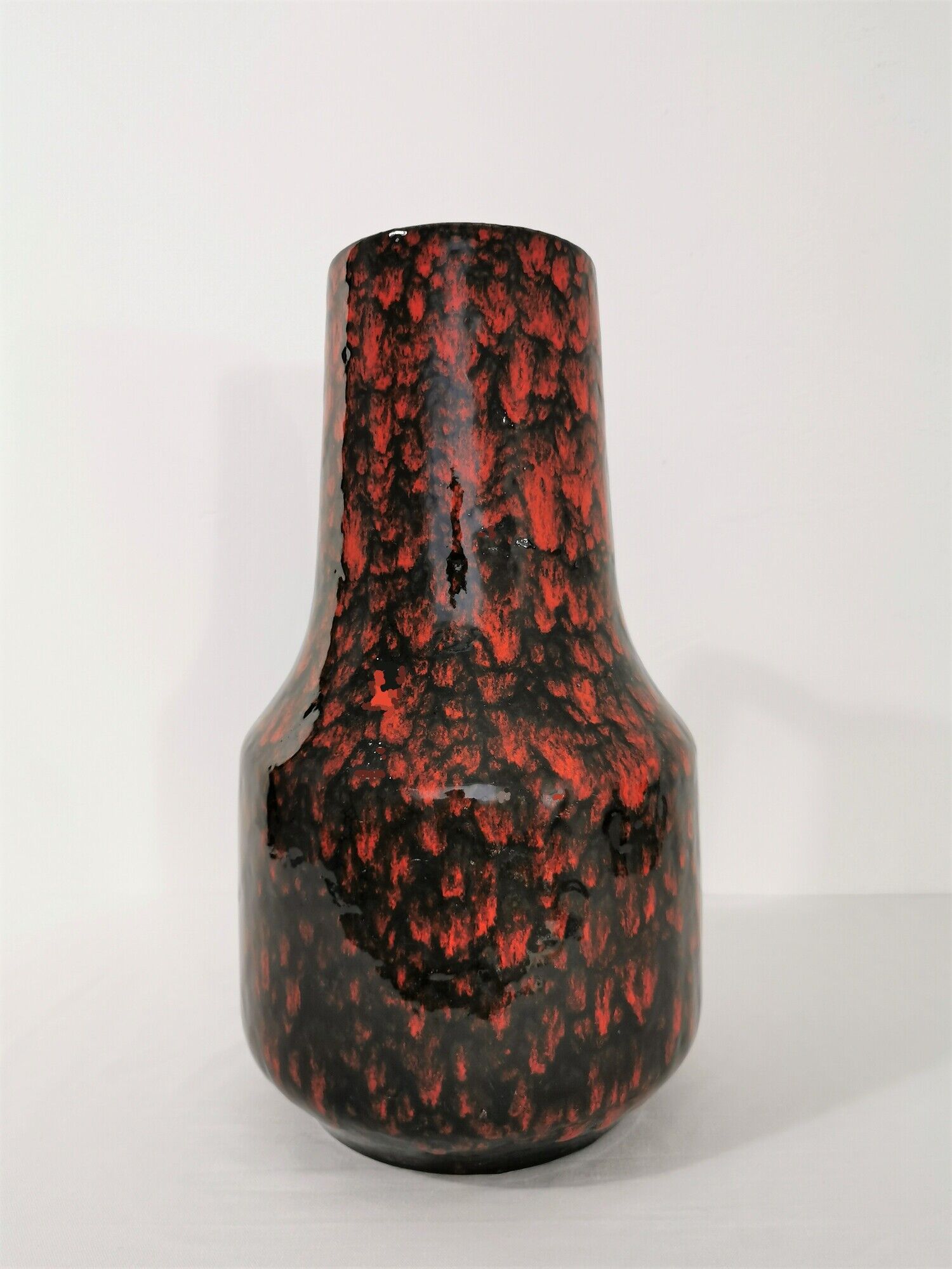 Ceramic drip glaze vase by Scheurich West Germany, 1960's