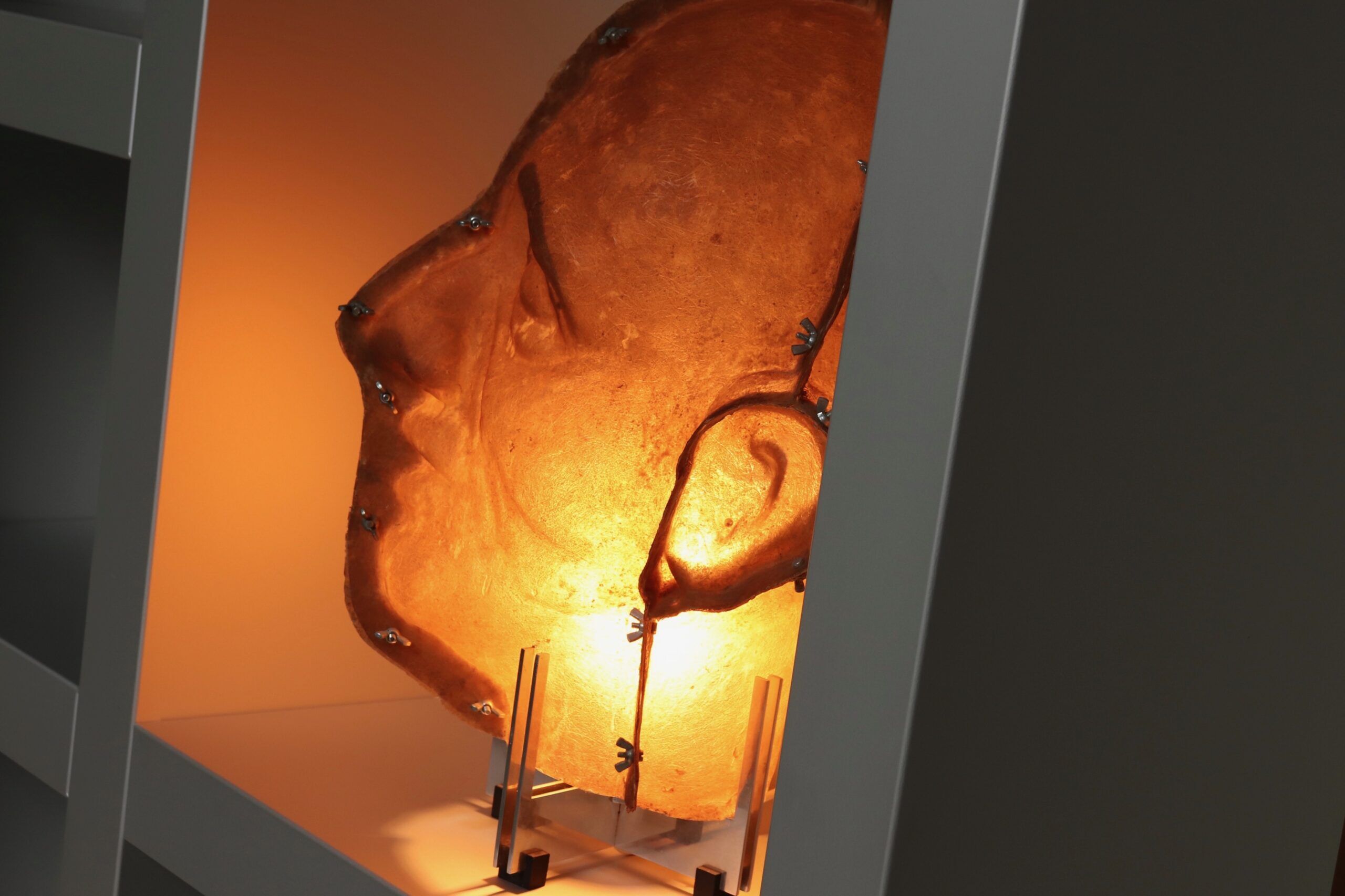 Architectural aluminium wall unit by Isabelle Leijn 1990s