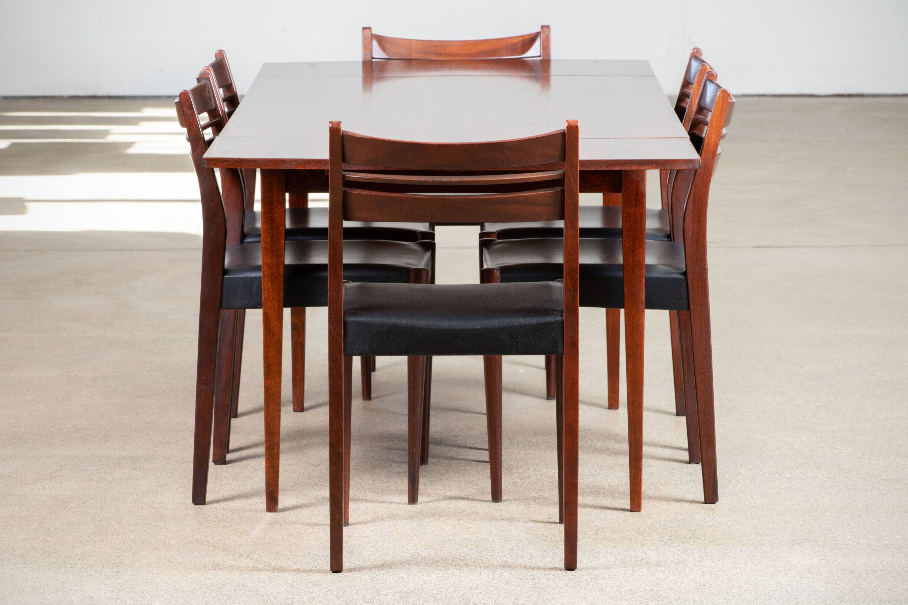 Table extensible scandinave Palissandre – 1960