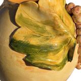 Provencal ceramic vase hand-painted in majolica