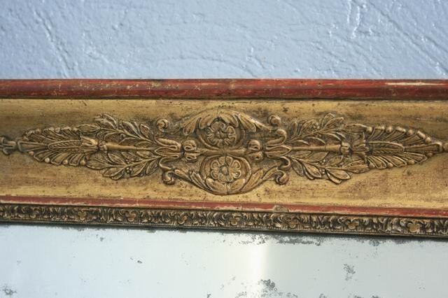 Mirror restoration in Golden stucco